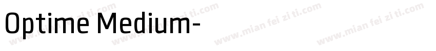 Optime Medium字体转换